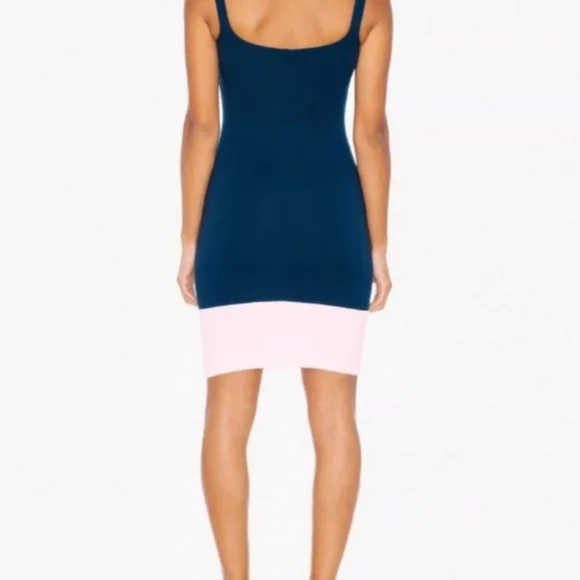 American Apparel Ponte Color Block Mini Tank Dress - Picture 5 of 5